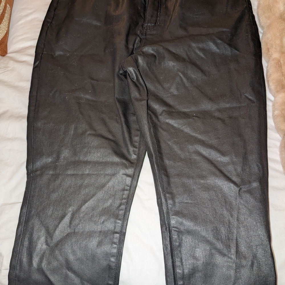 Banana Republic Black Coated Jeans  / Pants